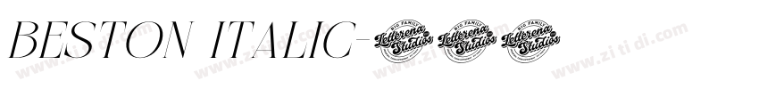 Beston Italic字体转换